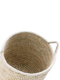 Set de cestas Stormy, 3 uds., Algas marinas, Beige, blanco, Set de diferentes tamaños