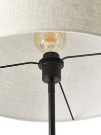 Stojacia lampa s betónovým podstavcom Kaya, Béžová, tmavosivá, Ø 45 x V 156 cm