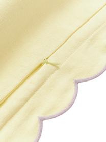 Housse de coussin en coton avec bordure ondulée Atina, 100 % coton, certifié BCI

Le matériau est certifié STANDARD 100 OEKO-TEX®, 4265CIT, CITEVE, Jaune pastel, larg. 45 x long. 45 cm