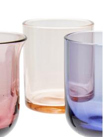 Mundgeblasene Schnapsgläser Diseguale in unterschiedlichen Farben und Formen, 6 Stück, Glas, mundgeblasen, Bunt, Ø 6 x H 6 cm, 90 ml