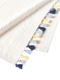 Velours-Handtuch-Set Tallulah mit dekorativen Fransen, 3-tlg., 100 % Baumwolle
Mittelschwere Qualität, 500 g/m²

Das in diesem Produkt verwendete Material ist schadstoffgeprüft und zertifiziert nach STANDARD 100 by OEKO-TEX®, 8135CIT, CITEVE., Cremeweiß, Bunt, Set mit verschiedenen Größen