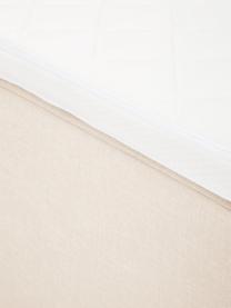 Premium Boxspringbett Violet in Cremeweiß, Matratze: 5-Zonen-Taschenfederkern, Füße: Massives Birkenholz, lack, Webstoff Cremeweiß, 160 x 200 cm, Härtegrad 2