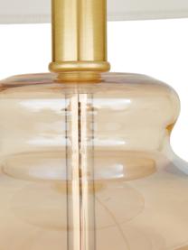 Lampe à poser avec pied en verre Natty, Blanc, ambré, transparent, Ø 31 x haut. 48 cm