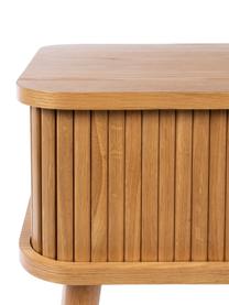 Table de chevet en bois Barbier, Bois de chêne clair, larg. 45 x haut. 59 cm