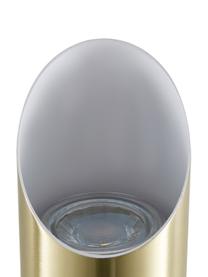 Wandlamp Bex, Lampenkap: geborsteld metaal, Goudkleurig, D 10 x H 28 cm