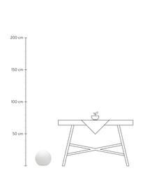 Drijvende dimbare solar LED tuinlamp Buly met kleurverandering en afstandsbediening, Lamp: polyethyleen, Wit, Ø 30 x H 27 cm