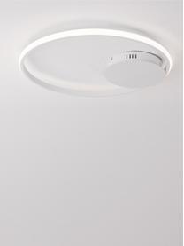 Dimbare LED plafondlamp Fuline, Lampenkap: metaal, Baldakijn: metaal, Diffuser: acryl, Wit, Ø 50 x H 5 cm