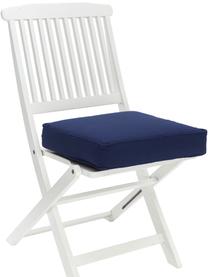 Cojín de asiento alto de algodón Zoey, Funda: 100% algodón, Azul oscuro, An 40 x L 40 cm