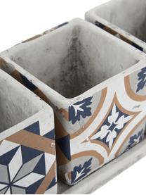 XL Übertopf-Set Portugal aus Beton, 4-tlg., Beton, Mehrfarbig, B 36 x H 13 cm