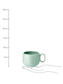 Set de tazas Mix'n'Match, 4 uds., Cerámica de gres, Rosa, amarillo, azul, verde, Ø 9 cm x Al 7 cm, 200 ml