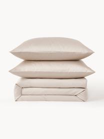 Baumwollsatin-Bettdeckenbezug Comfort, Webart: Satin Fadendichte 250 TC,, Beige, B 200 x L 200 cm