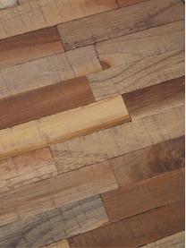 Thekenhocker Tangle aus Teakholz und Metall, Beine: Metall, pulverbeschichtet, Schwarz, B 40 x H 65 cm