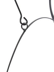 Dekoracja Novalie, Metal, Czarny, S 67 x W 64 cm