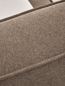 Cama tapizada Lennon, con espacio de almacenamiento, Tapizado: 100% poliéster Alta resis, Estructura: madera de pino maciza con, Patas: madera con certificado FS, Tejido marrón, An 160 x L 200 cm
