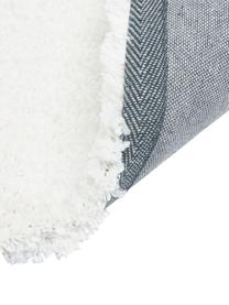 Passatoia morbida a pelo lungo Leighton, Retro: 70% poliestere, 30% coton, Bianco crema, Larg. 80 x Lung. 200 cm