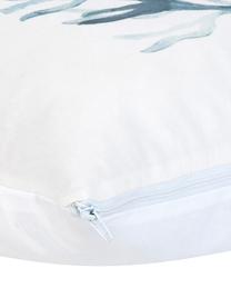 Poszewka na poduszkę z bawełny Asteroidea, 100% bawełna, Niebieski, biały, S 40 x D 40 cm
