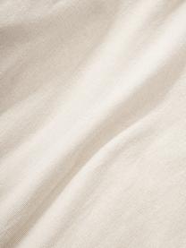 Funda de cojín con tejido capitoné y flecos Inga, 100% algodón ecológico, Beige, An 45 x L 45 cm