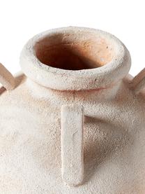 Jarrón de suelo Liah, Terracota, Beige, Ø 32 x Al 70 cm
