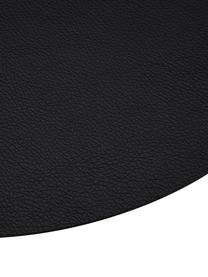 Tovaglietta americana rotonda in similpelle Pik 2 pz, Materiale sintetico (PVC), Nero, Ø 38 cm