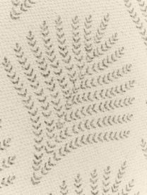 Vlak geweven katoenen vloerkleed Klara in beige/taupe met franjes, Beige, B 70 x L 140 cm (maat XS)