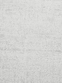 Handgeweven viscose vloerkleed Jane in zilvergrijs, Onderzijde: 100% katoen, Zilvergrijs, B 160 x L 230 cm (maat M)
