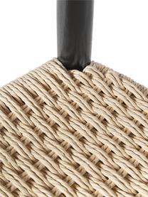 Silla con reposabrazos de madera de fresno Pavel, Asiento: ratán, Estructura: madera de fresno, Ratán, negro, An 62 x F 76 cm