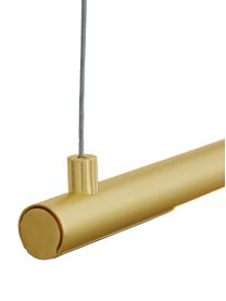 Lampada grande a sospensione a LED Elettra, Lampada: alluminio rivestito, Baldacchino: alluminio rivestito, Dorato, Larg. 120 x Alt. 2 cm