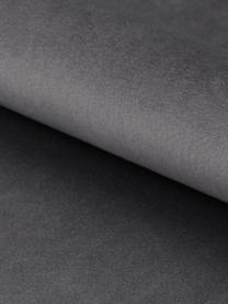 Samt-Hocker Retina mit Stauraum in Grau, Bezug: Polyestersamt Der hochwer, Gestell: Mitteldichte Holzfaserpla, Samt Dunkelgrau, Ø 60 x H 35 cm