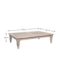 Tavolino da salotto in legno di teak Bali, Legno di teak, possiede le certificazioni FSC, Teak, Larg. 120 x Alt. 30 cm
