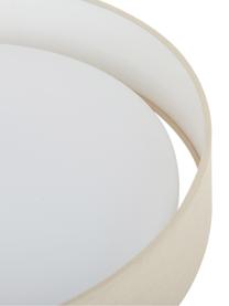 Plafoniera a LED Helen, Cornice: metallo, Bianco crema, Ø 52 x Alt. 11 cm