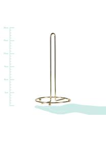 Stojak na ręcznik papierowy Amo, Metal powlekany, Odcienie złotego, Ø 14 x W 28 cm