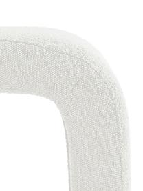 Moderne Bouclé-Polsterbank Penelope in Weiß, Bezug: Bouclé (100% Polyester) D, Gestell: Metall, Sperrholz, Bouclé Weiß, B 110 x H 46 cm