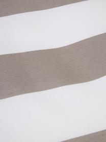 Cuscino da pavimento da esterno taupe/bianco Korfu, Rivestimento: 100% polipropilene, Teflo, Taupe, bianco, Larg. 65 x Alt. 35 cm