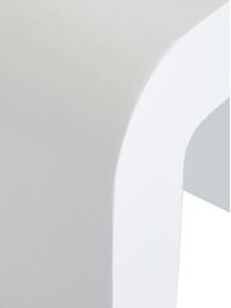 Bijzettafel Lucie van mangohout in wit, Gecoat mangohout, Mangohout, wit gelakt, B 45 cm x H 40 cm