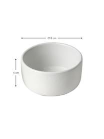 Cuencos salsas Raw, 3 uds., Gres, Blanco, Ø 8 x Al 4 cm