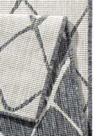 In- und Outdoor-Wendeläufer Malaga, 100 % Polypropylen, Grau, Cremeweiß, B 80 x L 250 cm