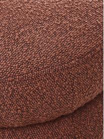 Tabouret tissu bouclé rouille Alto, Tissu bouclé brun, Ø 42 x haut. 47 cm