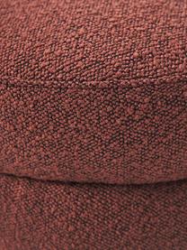 Tabouret en tissu bouclé Alto, Tissu bouclé rouge rouille, Ø 42 x haut. 47 cm