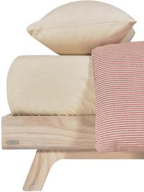Bettwäsche Giorgii aus Baumwolle, 100 % Baumwolle
 
 Bettwäsche aus Baumwolle fühlt sich auf der Haut angenehm weich an, nimmt Feuchtigkeit gut auf und eignet sich für Allergiker., Rot, Cremeweiß, 130 x 200 cm + 1 Kissen 43 x 73 cm