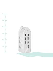 Lichthuisje Building, Porselein, Wit, B 8 x H 20 cm
