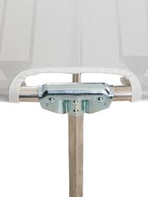Zonnebed Amigo met armleuning, Frame: aluminium, Bekleding: kunststofweefsel (weer- e, Armleuning: natuurlijk robiniahout, Zilvergrijs, robiniahoutkleurig, B 190 x D 69 cm