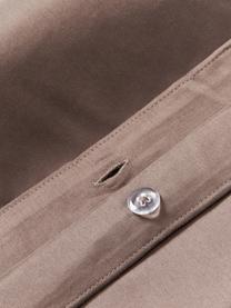 Katoensatijnen kussenhoes Comfort, Weeftechniek: satijn Draaddichtheid 250, Bruin, B 60 x L 70 cm