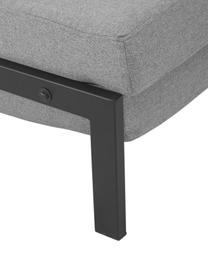 Sofá cama Edward, plegable, Tapizado: 100% poliéster Resistenci, Tejido gris claro, An 152 x F 96 cm