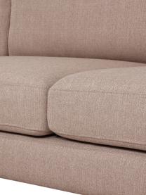 Sofá rinconera Cucita (3 plazas), Tapizado: tejido (100% poliéster) A, Estructura: madera de pino maciza, Patas: metal pintado, Tejido gris pardo, An 262 x F 163 cm, chaise longue izquierda