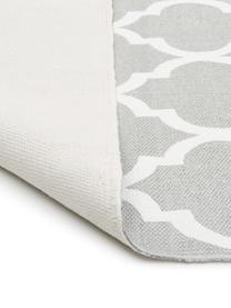 Tenký bavlněný koberec Amira, ručně tkaný, 100 % bavlna, Světle šedá, Š 160 cm, D 230 cm (velikost M)
