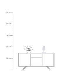 Kleine LED tafellamp Take, Lamp: kunststof, Transparant, B 19 x H 31 cm