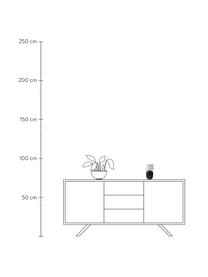 Stmívatelná stolní lampa s USB portem Torso, Bílá, černá, Ø 12 cm, V 20 cm