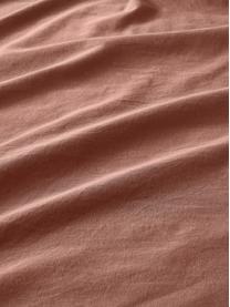 Lněné povlečení s efektem soft-washed Nature, Složení
(52 % len, 48 % bavlna)

Hustota tkaniny 108 TC, standardní gramáž

Povlečení ze směsi lnu a bavlny je velmi robustní a vyznačuje se zmačkaným vzhledem, který je umocněný efektem stone-washed
Toto povlečení absorbuje až 35 % vlhkosti, velmi rychle schne a má příjemné chladivé účinky na letní noci. Má vysokou odolnost proti roztržení a je odolné vůči oděru., Terakotová, 140 x 200 cm + 1 polštář 80 x 80 cm