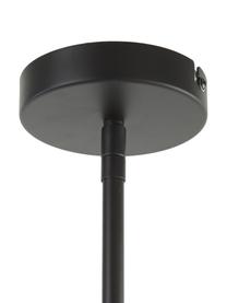 Veľká dizajnová závesná lampa Guna, Matná čierna Konštrukcia: mosadzné odtiene, matná, Ø 70 cm