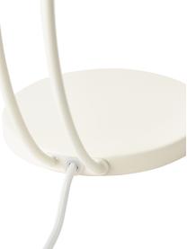 Lampada da tavolo Fay, Paralume: vetro opale, Struttura: metallo rivestito, Bianco crema, Larg. 15 x Alt. 25 cm